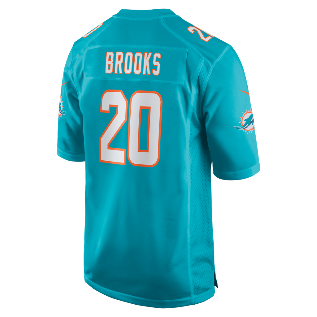 Jordyn Brooks Miami Dolphins Aqua Game Jersey