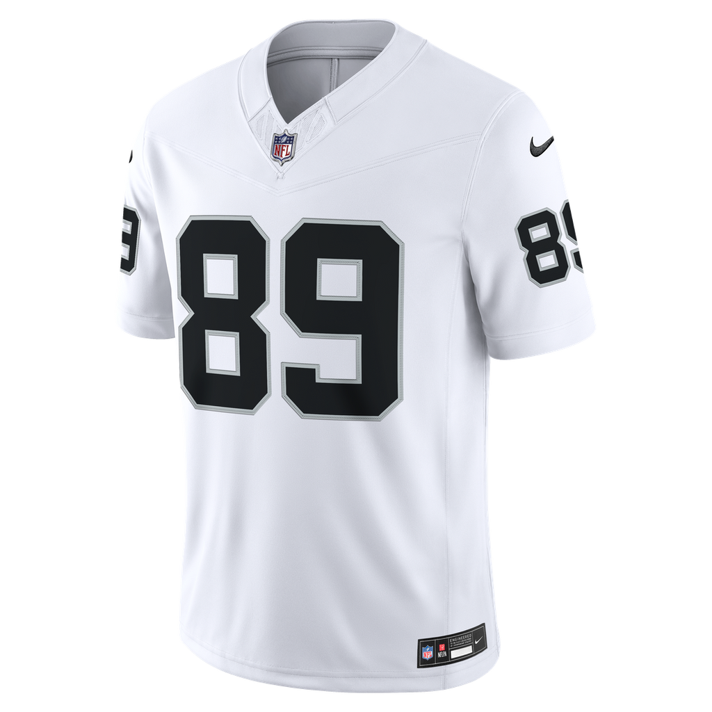 Brock Bowers Las Vegas Raiders White Vapor F.U.S.E. Stitched Limited Jersey