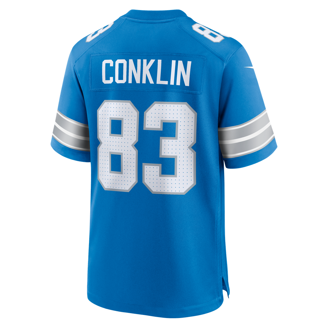 Tyler Conklin Detroit Lions Blue Team Game Jersey