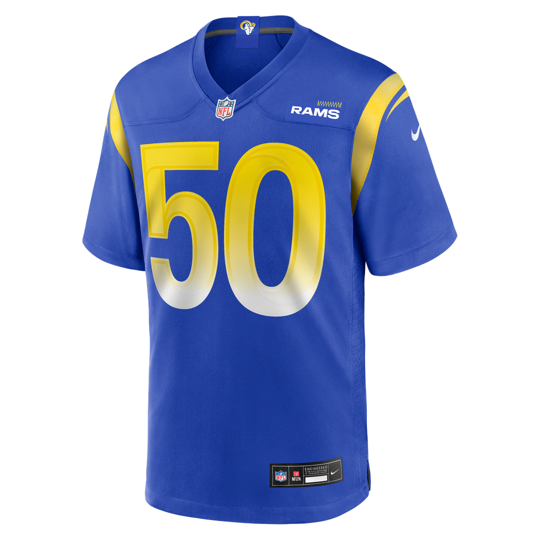 Beaux Limmer Los Angeles Rams Royal Team Game Jersey