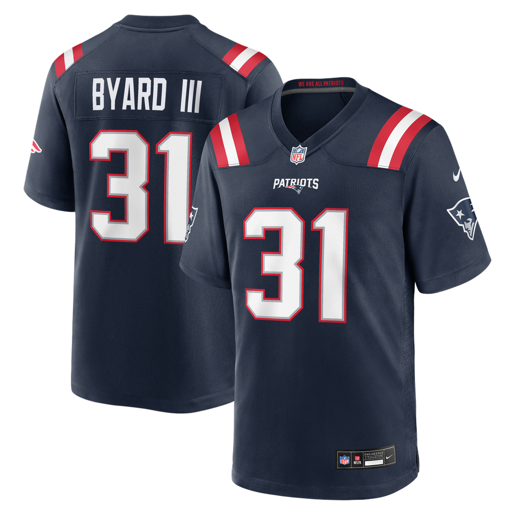 Kevin Byard III New England Patriots Navy Team Game Jersey