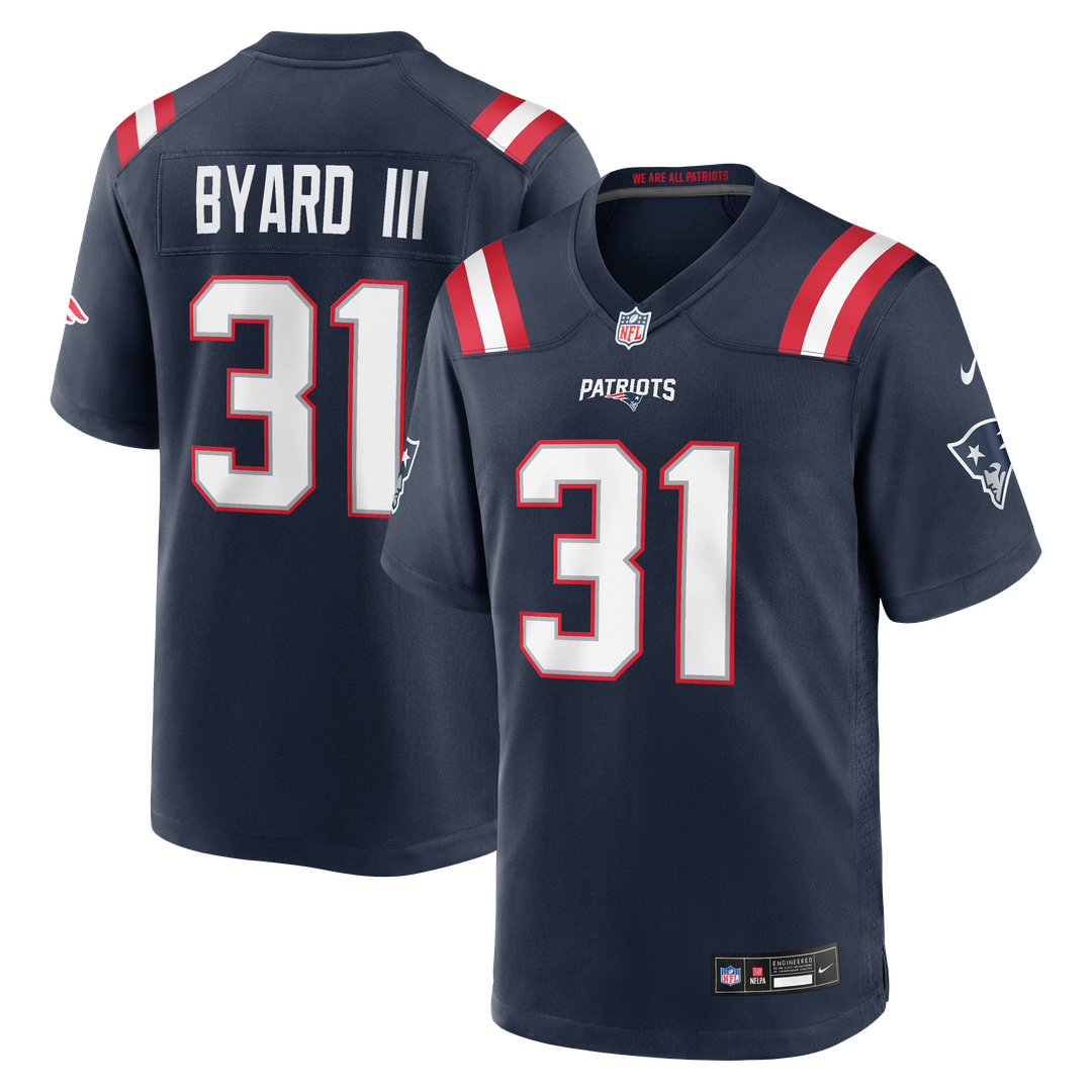 Kevin Byard III New England Patriots Navy Team Game Jersey