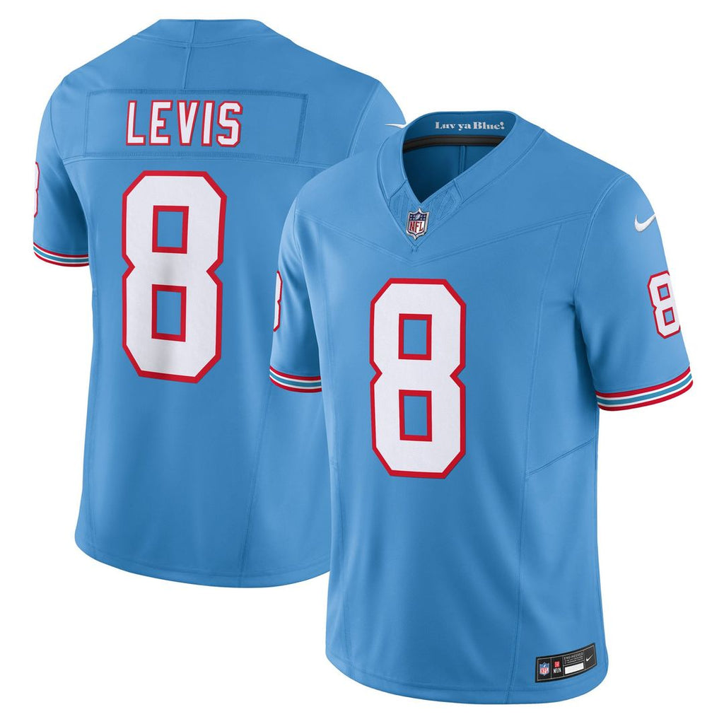 Will Levis Tennessee Titans Light Blue Alternate Oilers Throwback Vapor F.U.S.E. Limited Jersey