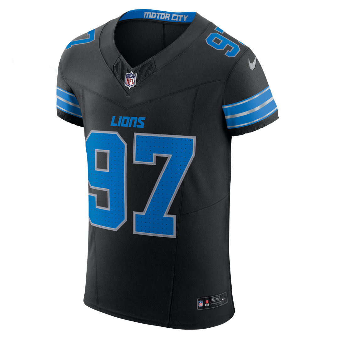 Aidan Hutchinson Detroit Lions Black Alternate Vapor F.U.S.E. Elite Jersey