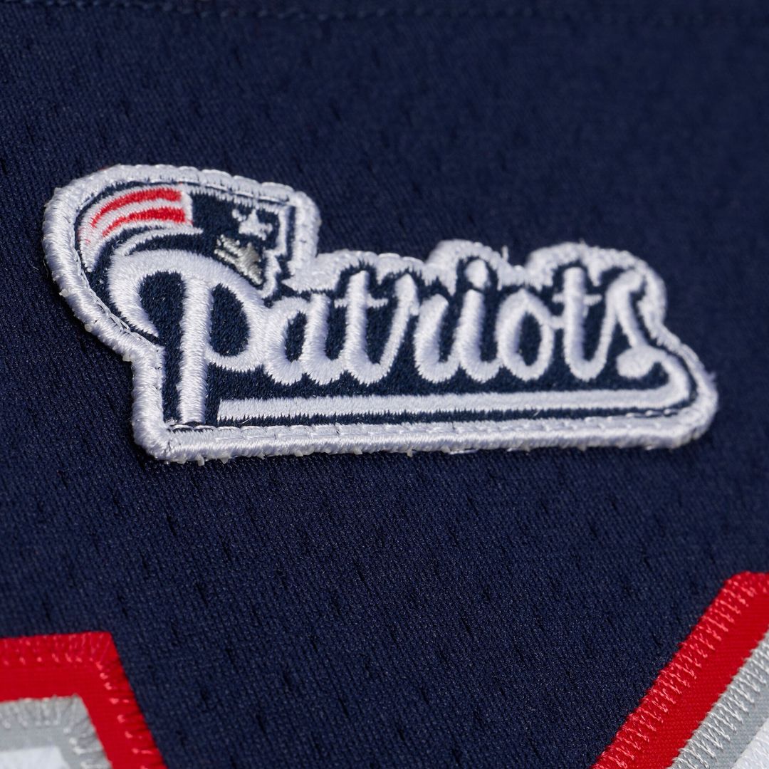 New England Patriots Tom Brady Navy Super Bowl XXXVI Authentic Throwback Jersey