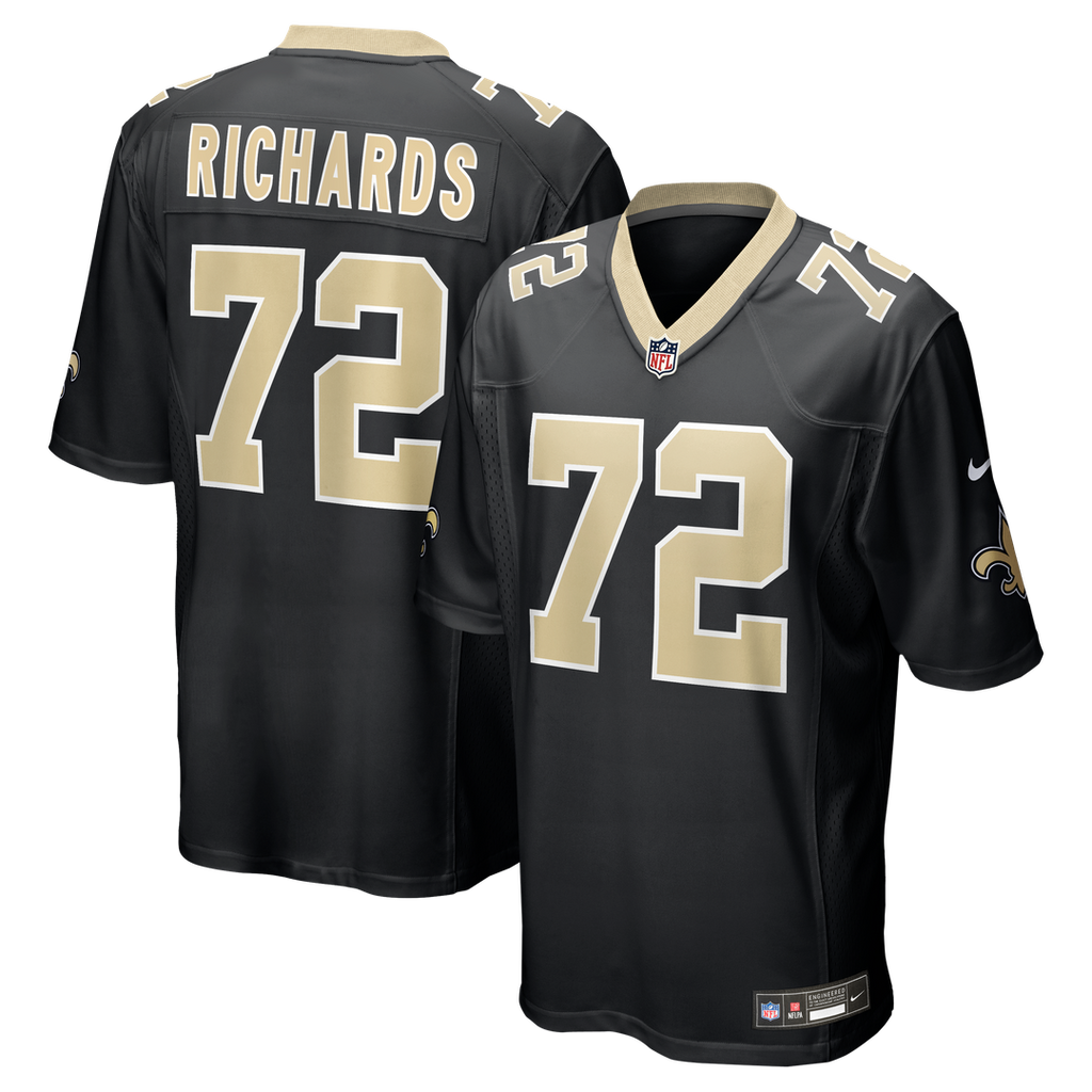 Asim Richards New Orleans Saints Black Team Game Jersey