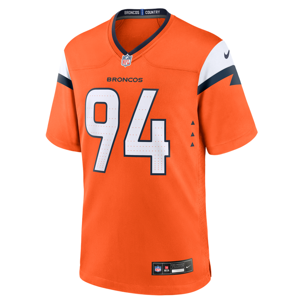 Jordan Jackson Denver Broncos Orange Team Game Jersey