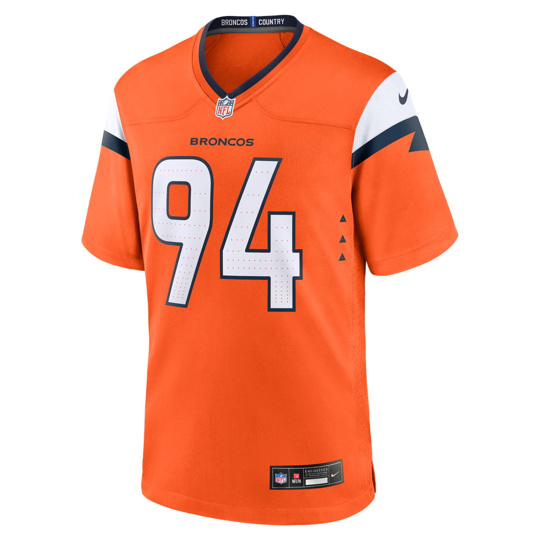 Jordan Jackson Denver Broncos Orange Team Game Jersey