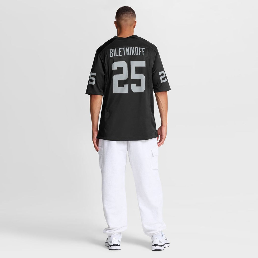 Fred Biletnikoff Las Vegas Raiders Black Game Retired Player Jersey