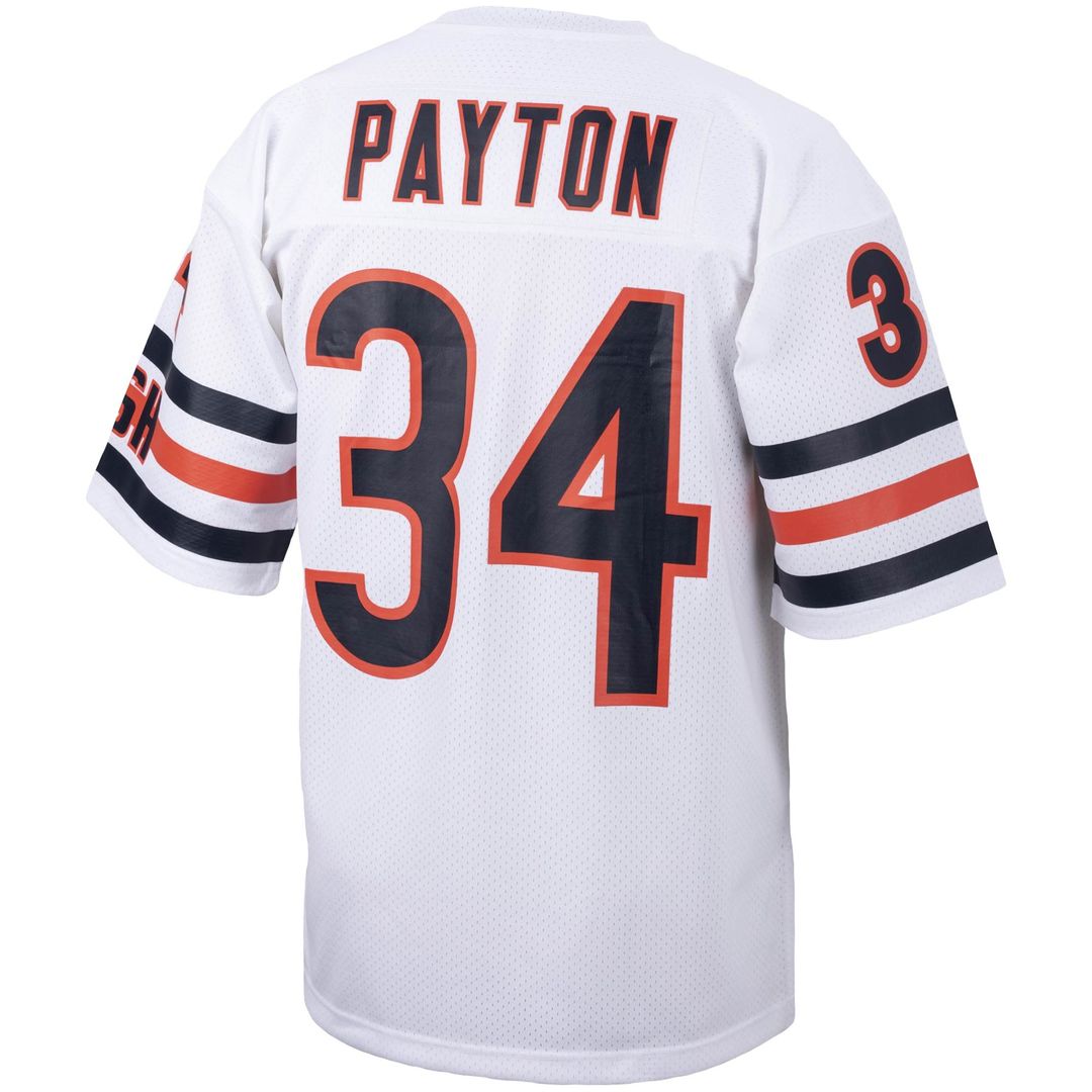 Walter Payton Chicago Bears 1985 White Authentic Throwback Retired Player Jersey