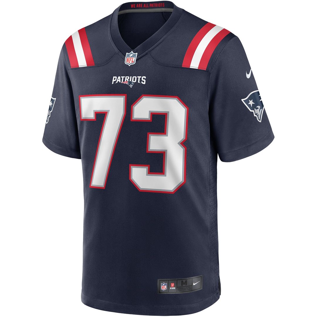 John Hannah New England Patriots Navy Game Retired Player Jersey