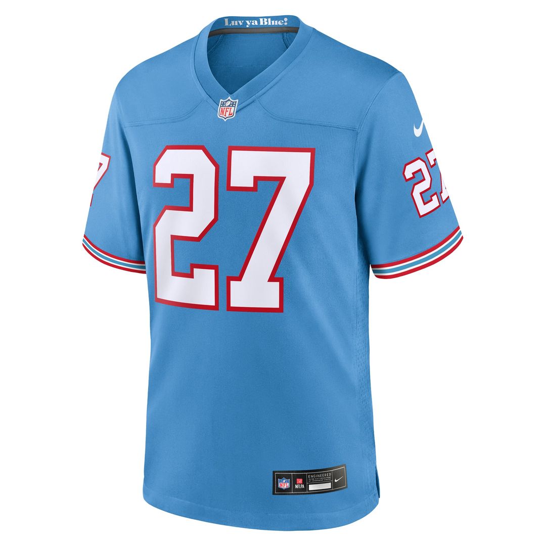 Eddie George Tennessee Titans Light Blue Retired Player Alternate Game Jersey