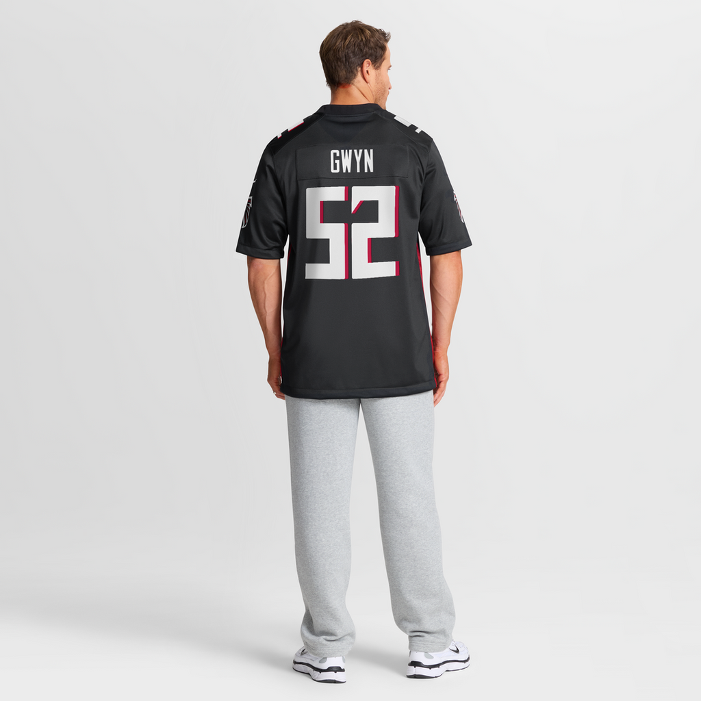 Jovaughn Gwyn Atlanta Falcons Black Team Game Jersey