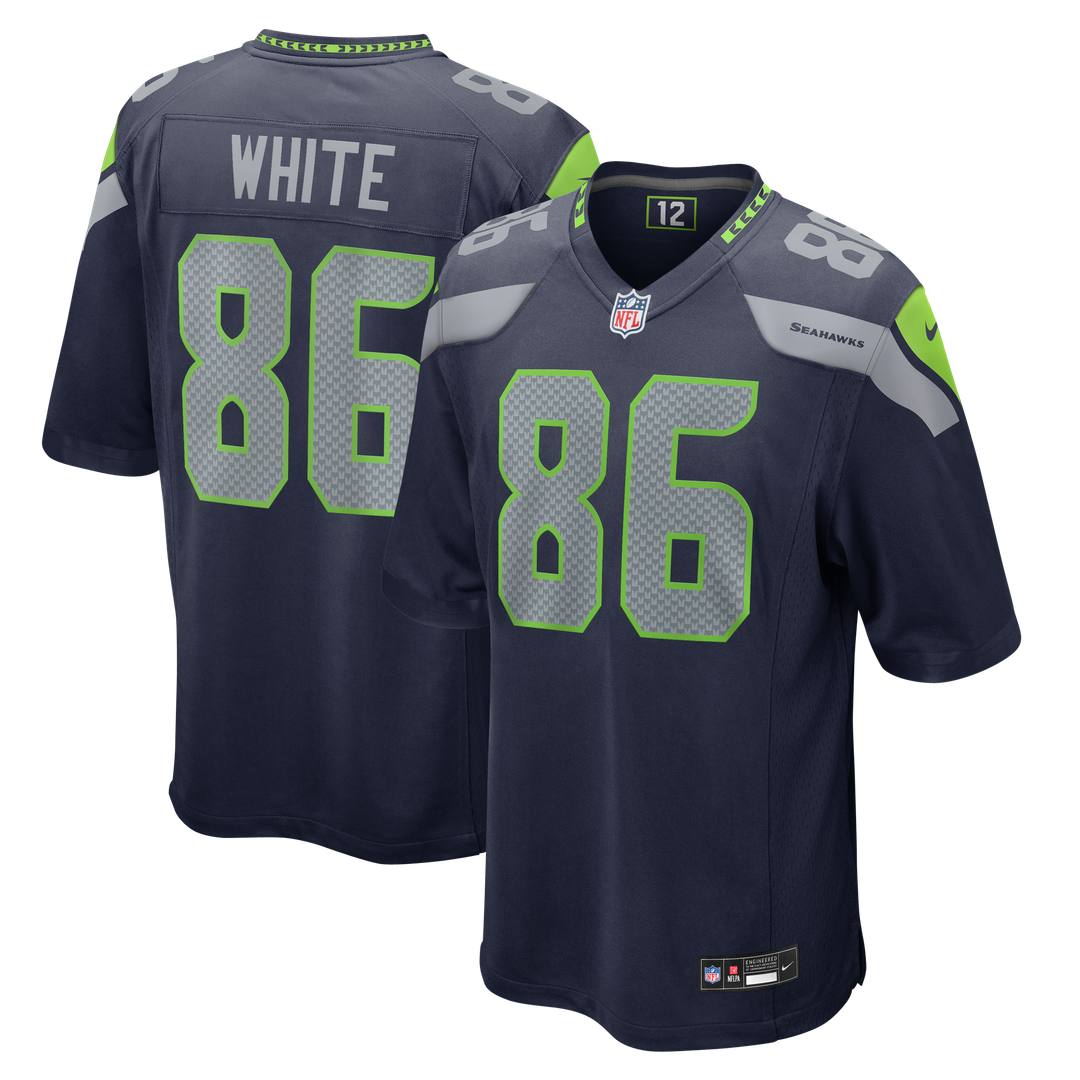 Ricky White Seattle Seahawks College Navy Team Game Jersey