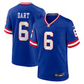 Jaxson Dart New York Giants Royal Alternate 2 Classic Game Jersey