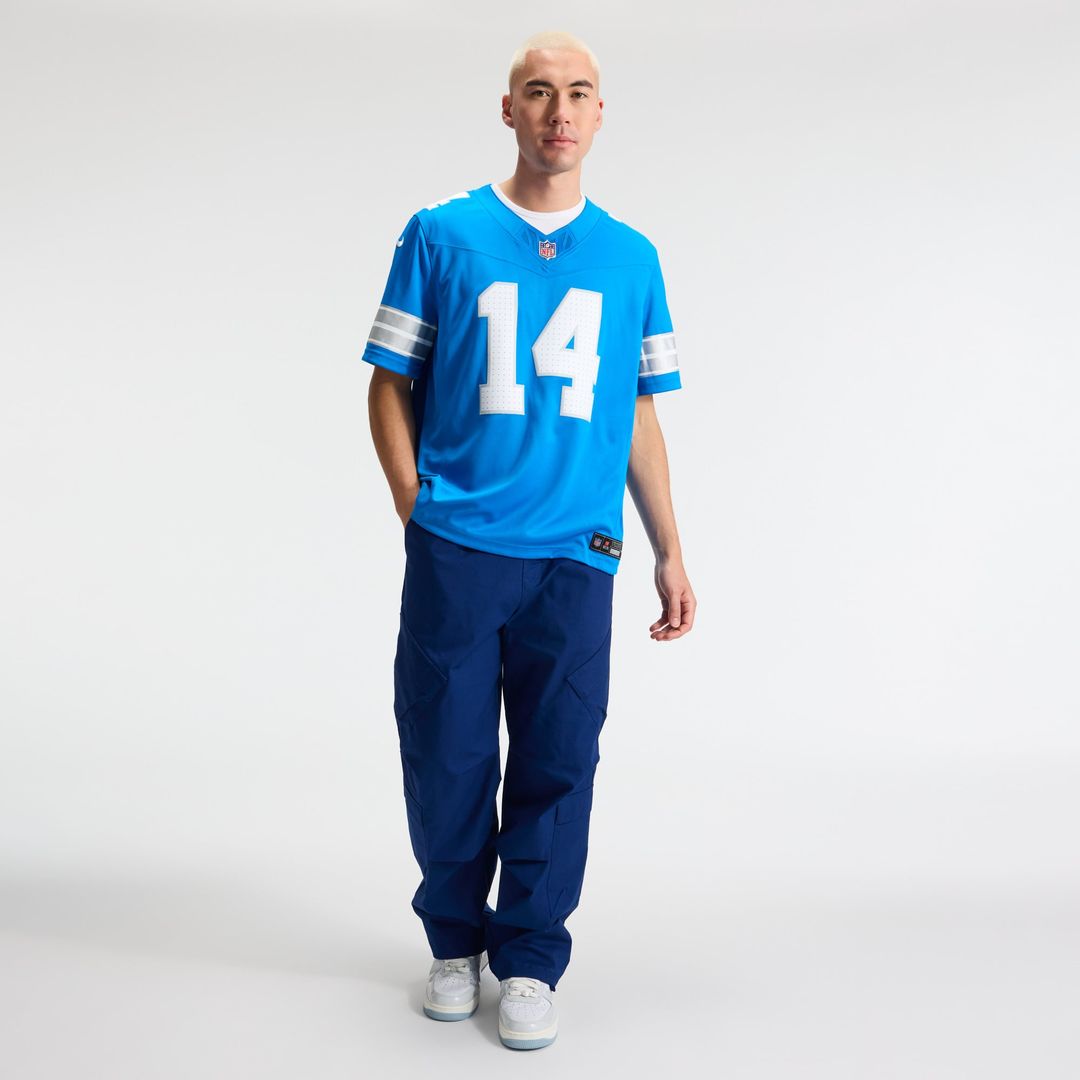 Amon-Ra St. Brown Detroit Lions Blue Team Vapor F.U.S.E. Stitched Limited Jersey