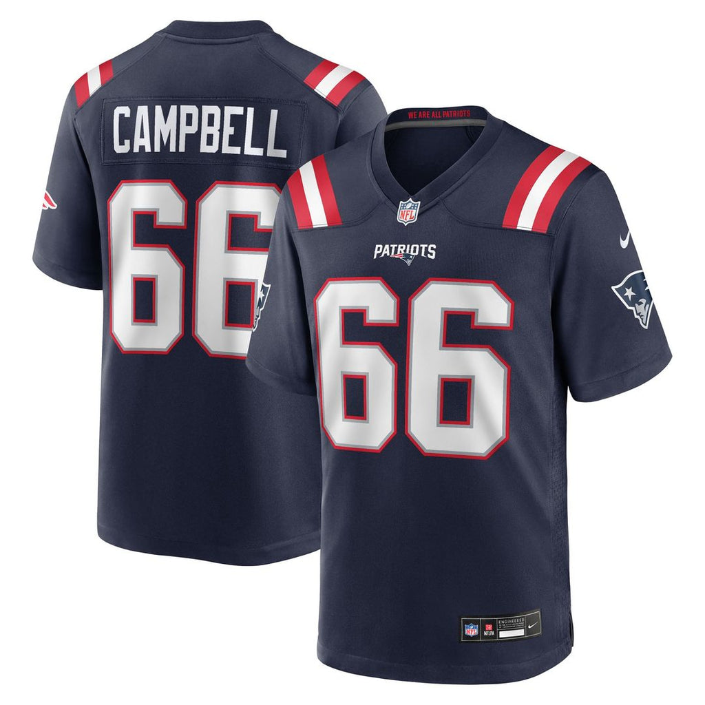 Will Campbell New England Patriots Navy Team Game Jersey