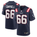 Will Campbell New England Patriots Navy Team Game Jersey