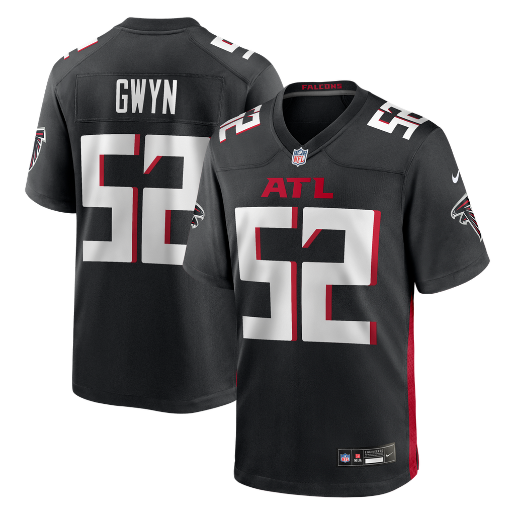 Jovaughn Gwyn Atlanta Falcons Black Team Game Jersey