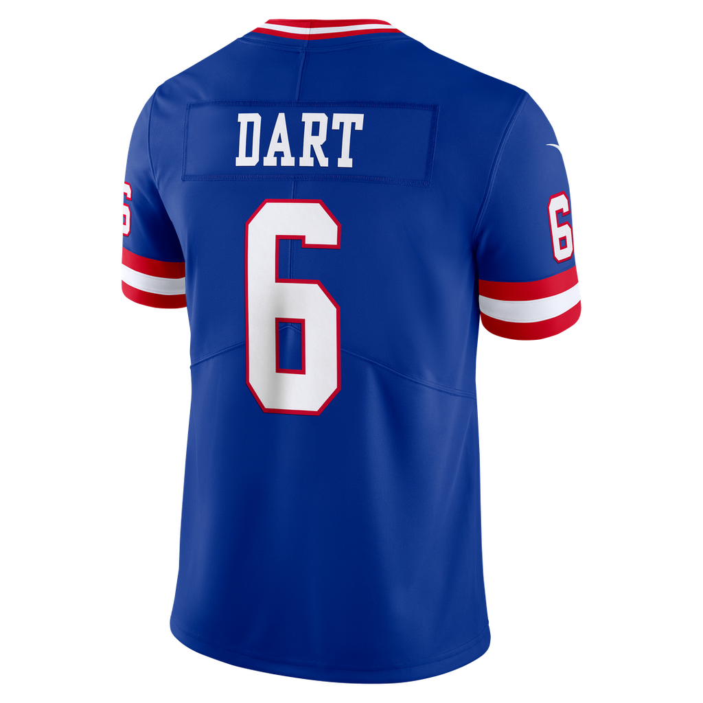 Jaxson Dart New York Giants Royal Legacy Vapor Untouchable Stitched Limited Jersey