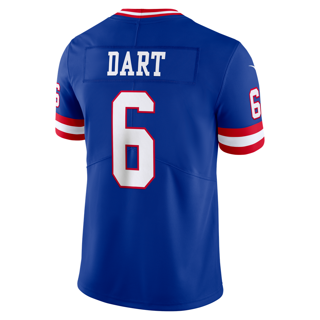 Jaxson Dart New York Giants Royal Legacy Vapor Untouchable Stitched Limited Jersey