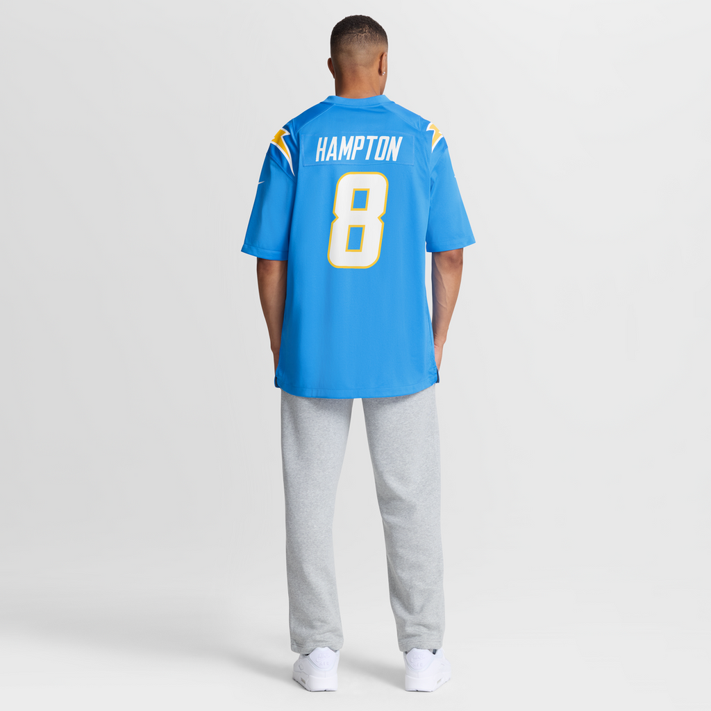Omarion Hampton Los Angeles Chargers Navy Alternate Super Chargers Game Player Jersey