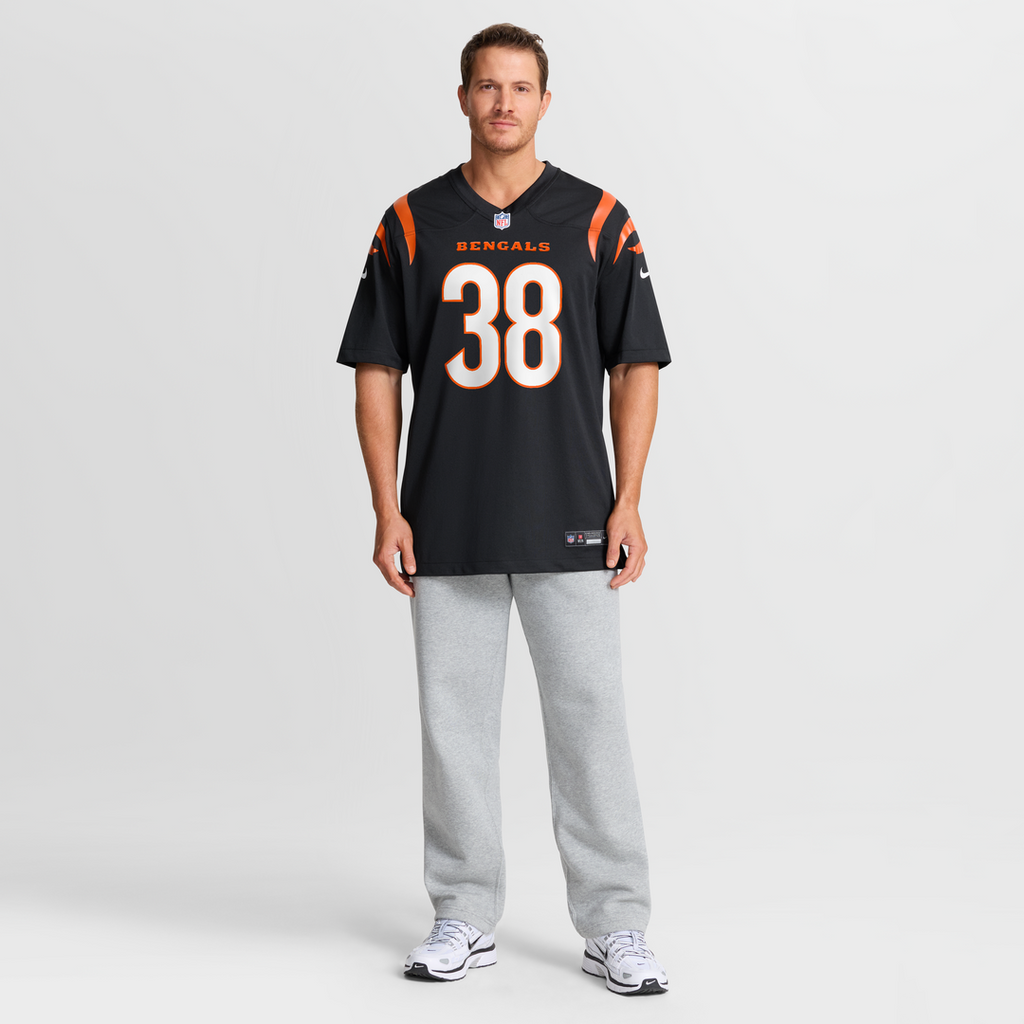 DJ Ivey Cincinnati Bengals Black Team Game Jersey