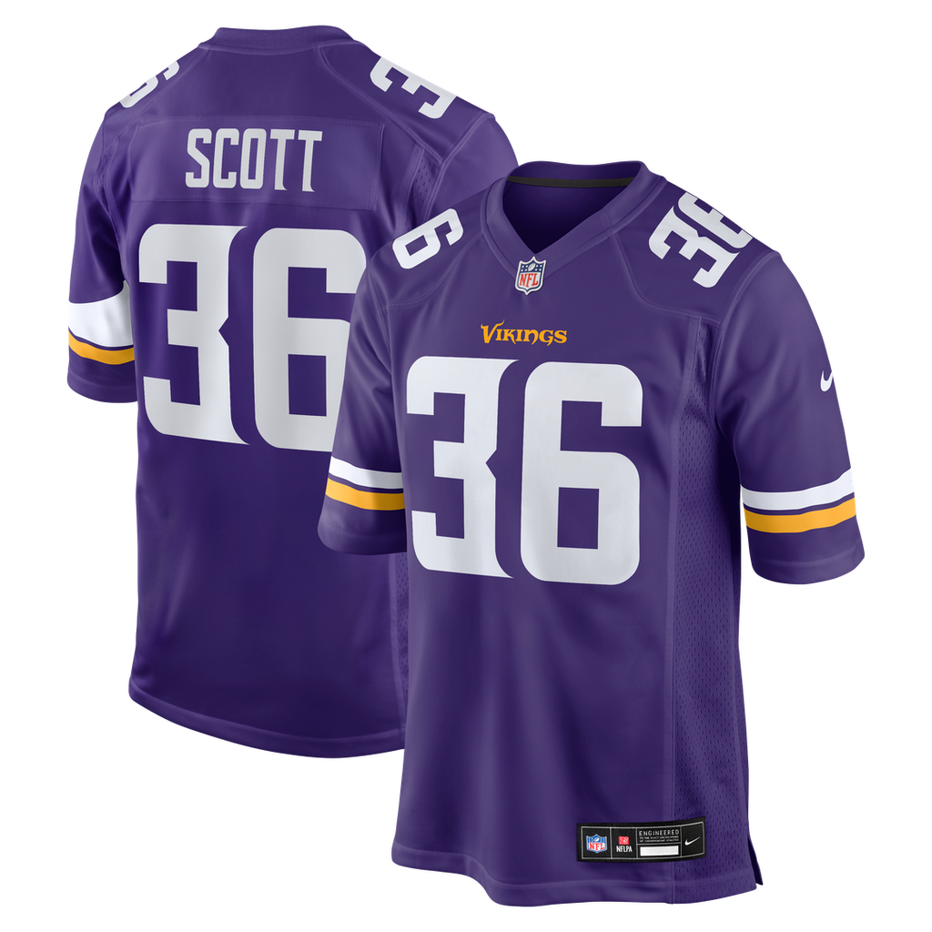 Zavier Scott Minnesota Vikings Purple Team Game Jersey