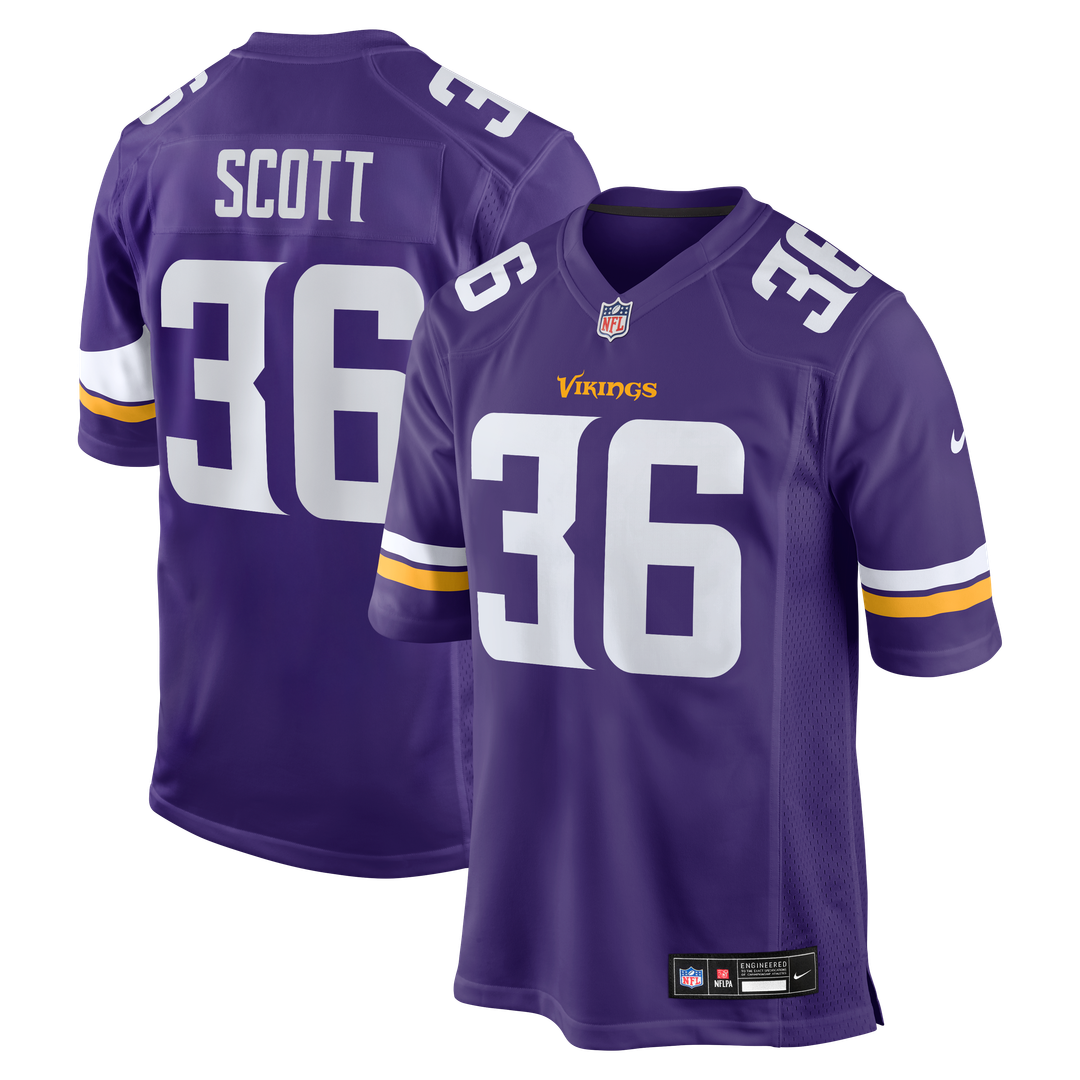 Zavier Scott Minnesota Vikings Purple Team Game Jersey