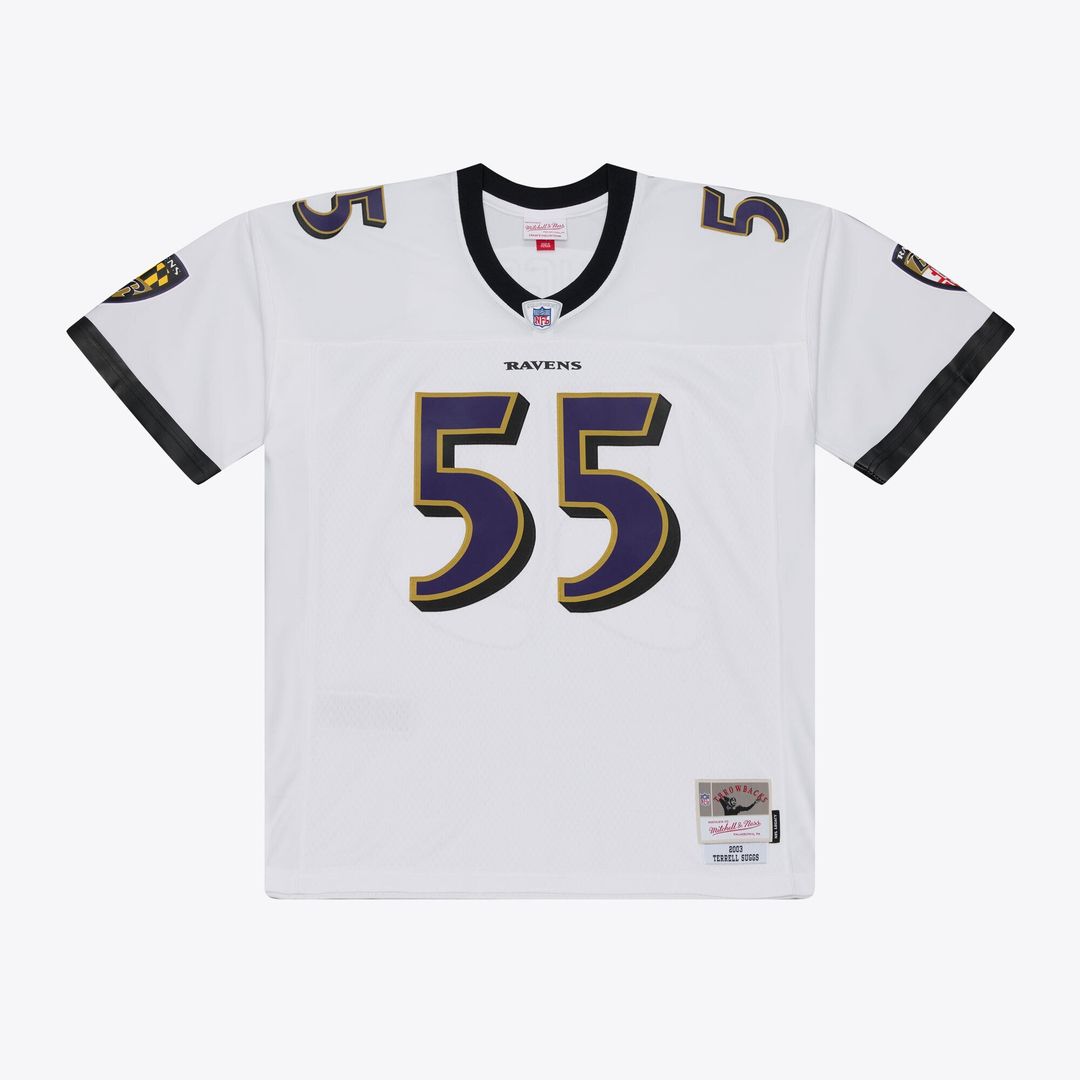 Terrell Suggs Baltimore Ravens White 2003 Legacy Replica Player Jersey
