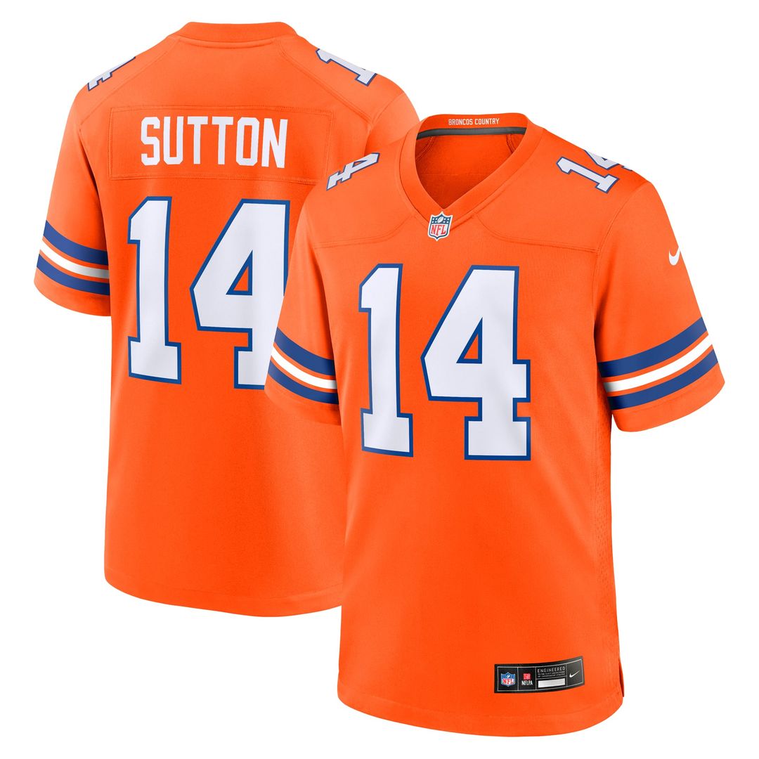 Courtland Sutton Denver Broncos Orange Alternate Game Jersey