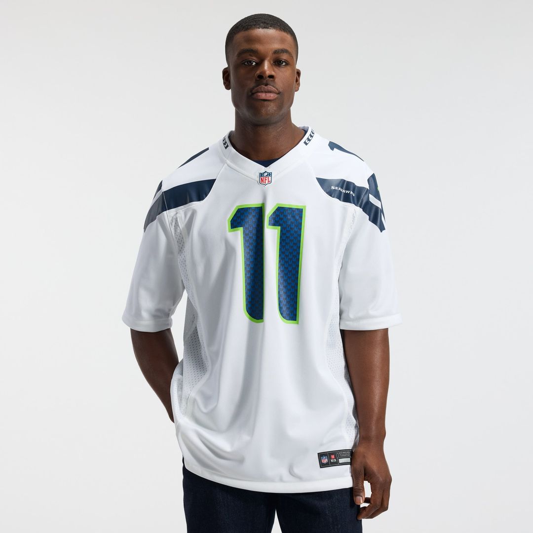 Jaxon Smith-Njigba Seattle Seahawks White Game Jersey