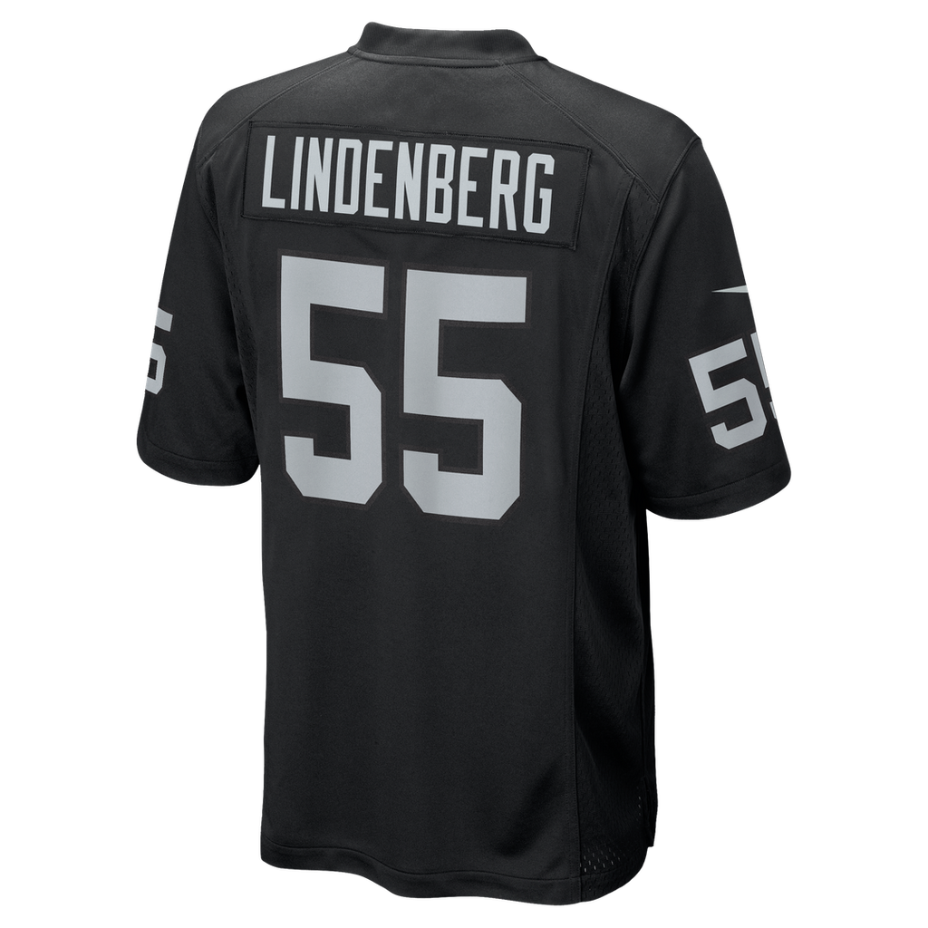 Cody Lindenberg Las Vegas Raiders Black Team Game Jersey