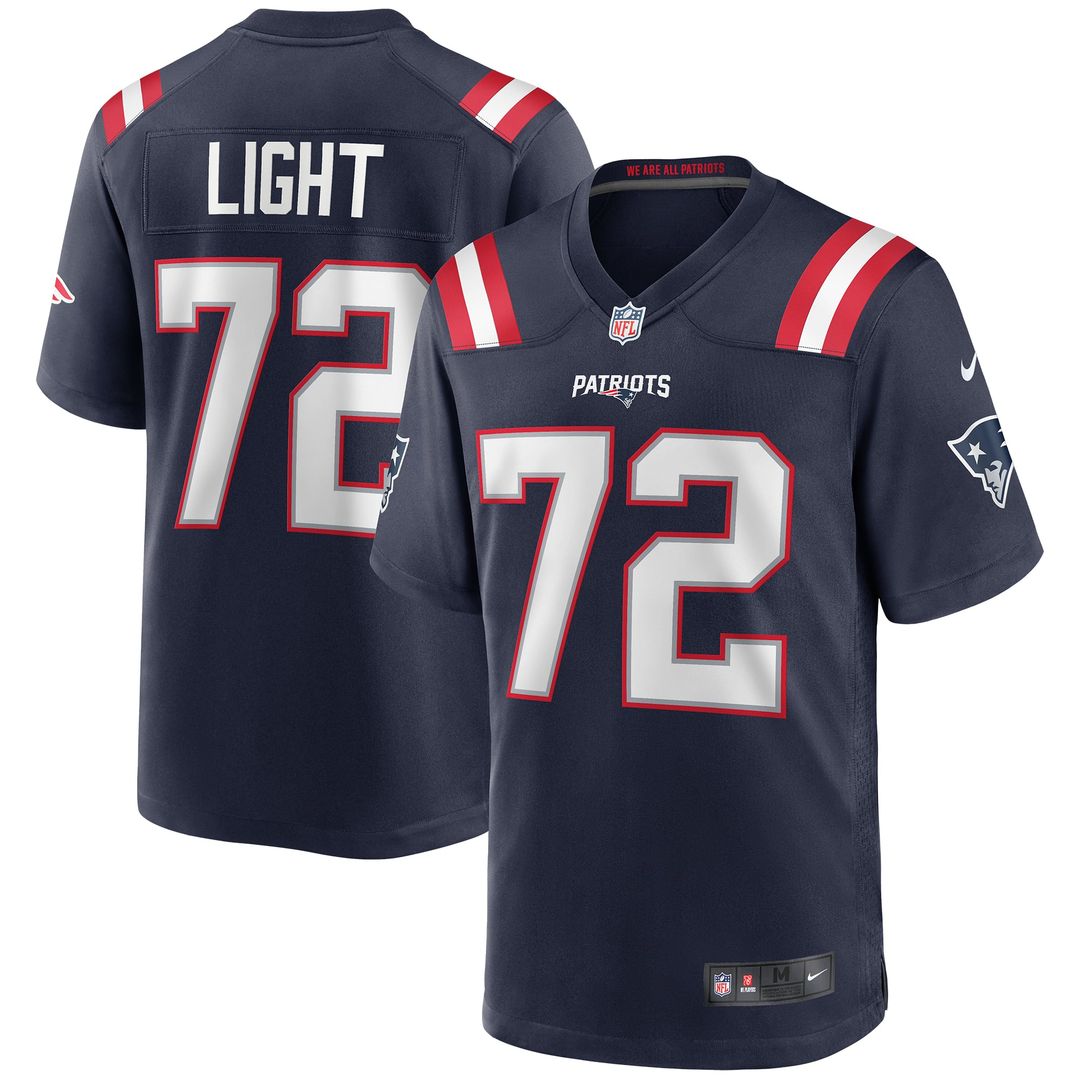 Matt Light New England Patriots Navy Game Retired Player Jersey