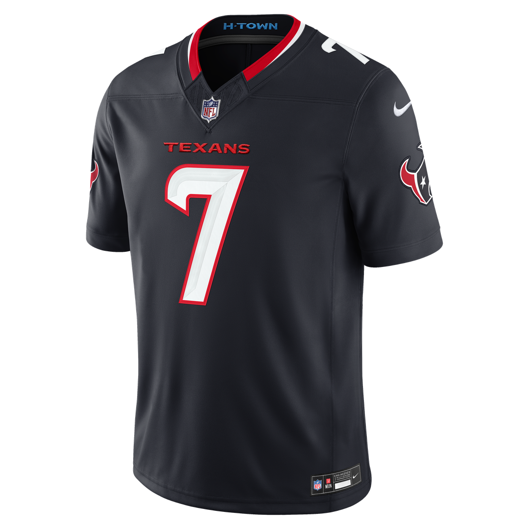 C.J. Stroud Houston Texans Navy Team Vapor F.U.S.E. Stitched Limited Jersey
