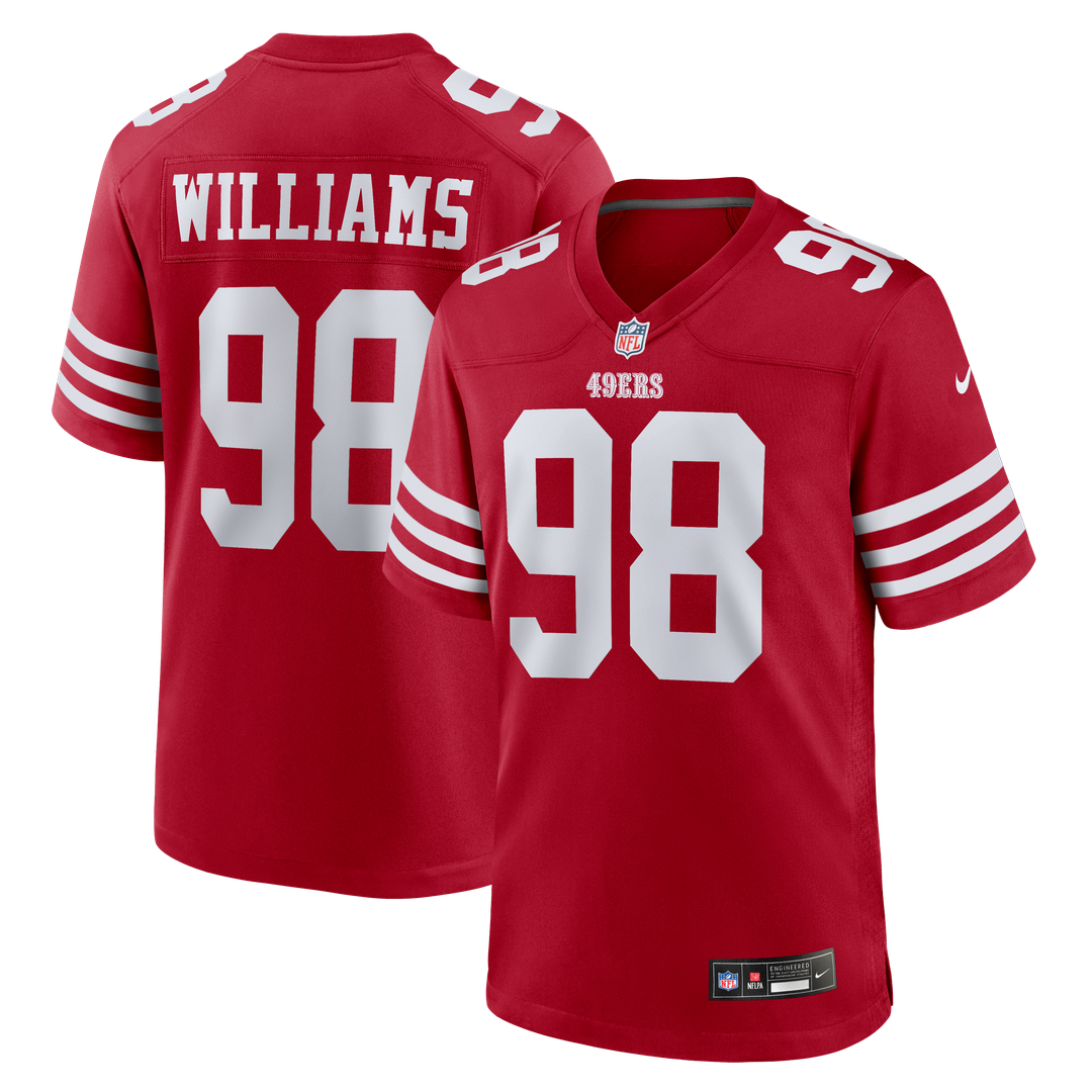 Mykel Williams San Francisco 49ers Scarlet Game Player Jersey