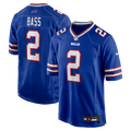 Tyler Bass Buffalo Bills Royal Game Player Jersey