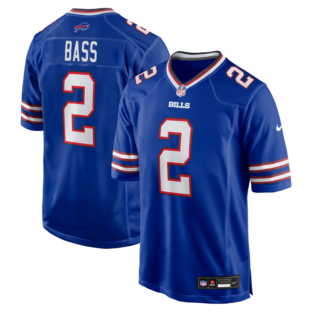 Tyler Bass Buffalo Bills Royal Game Player Jersey