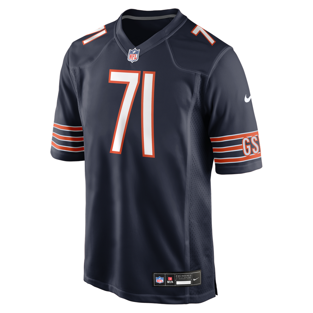 Ryan Bates Chicago Bears Navy Game Jersey