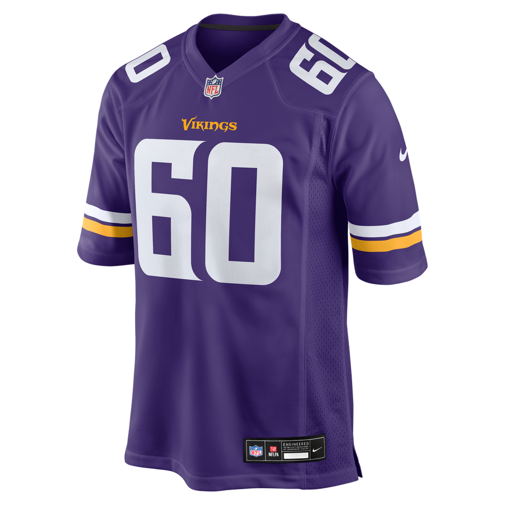 Joe Huber Minnesota Vikings Purple Team Game Jersey