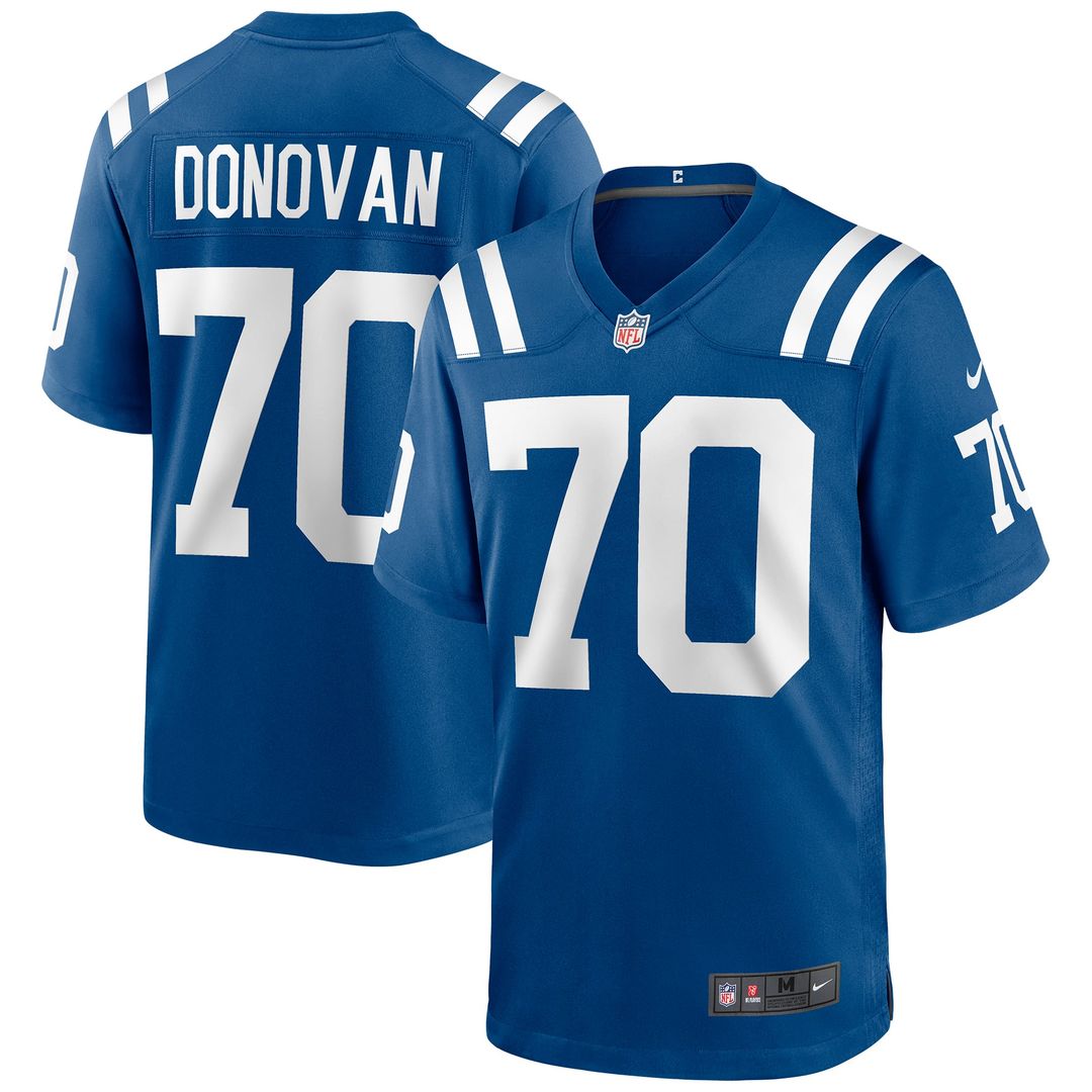 Art Donovan Indianapolis Colts Royal Game Retired Player Jersey