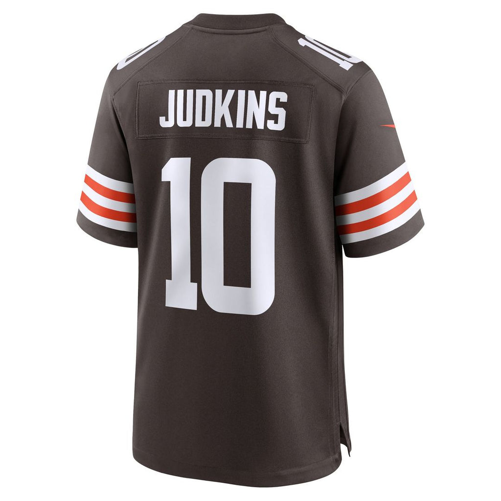 Cleveland Browns Quinshon Judkins Brown 2025 NFL Draft Game Jersey