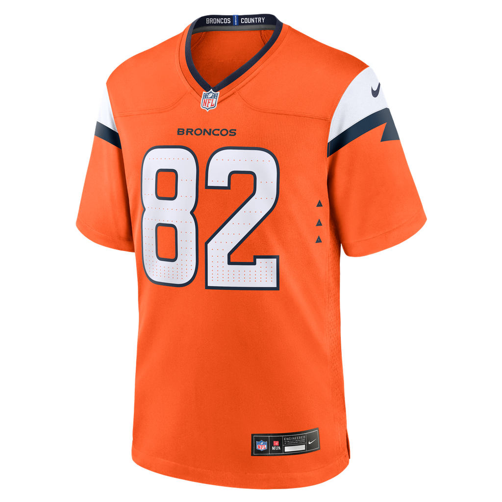 Adam Trautman Denver Broncos Orange Team Game Jersey
