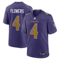 Zay Flowers Baltimore Ravens Purple Alternate Game Jersey