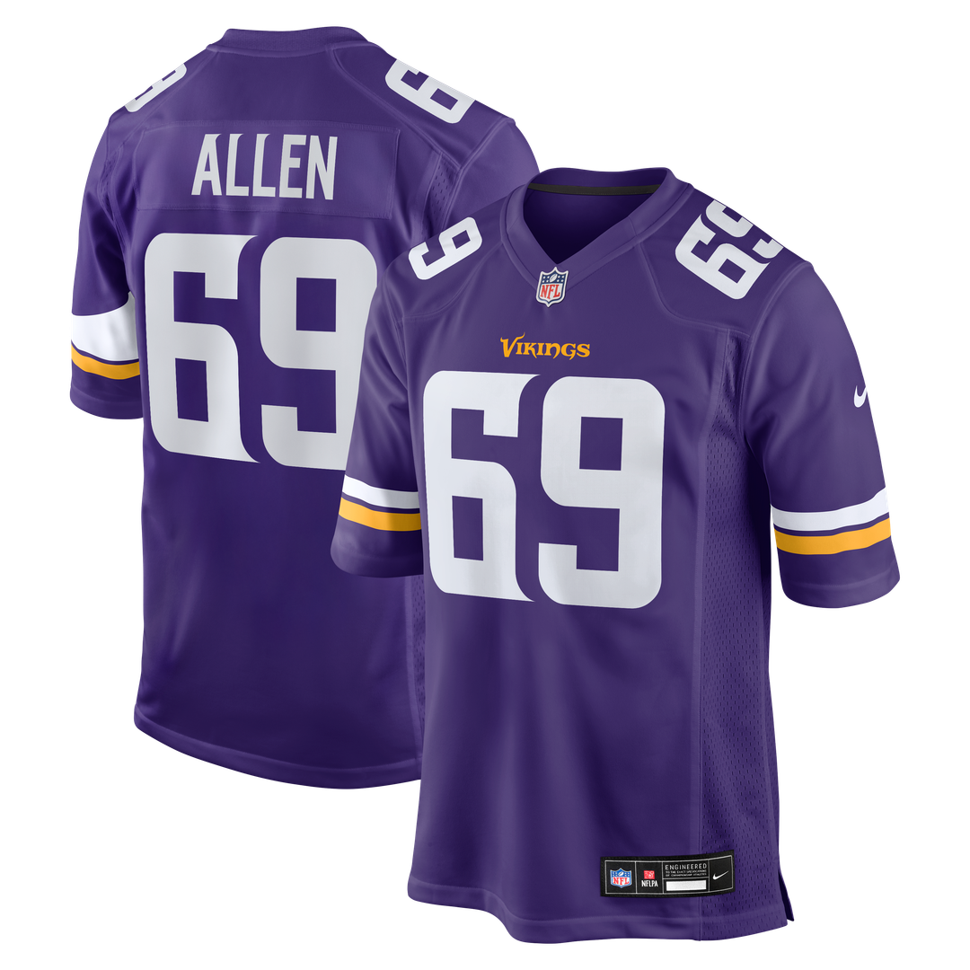 Jared Allen Minnesota Vikings Purple Retired Player Game Jersey