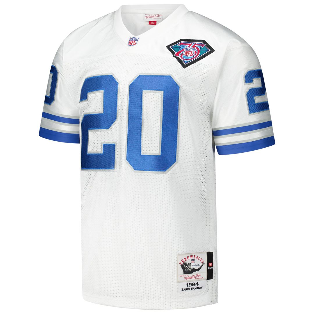 Barry Sanders Detroit Lions 1994 White Authentic Throwback Retired Player Jersey