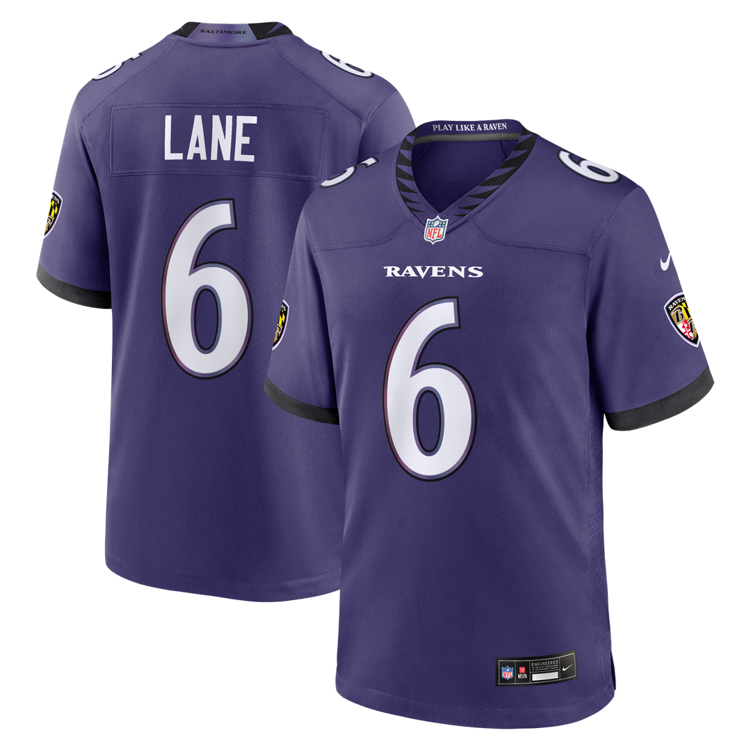 Ja'Kobi Lane Baltimore Ravens Purple Team Game Jersey