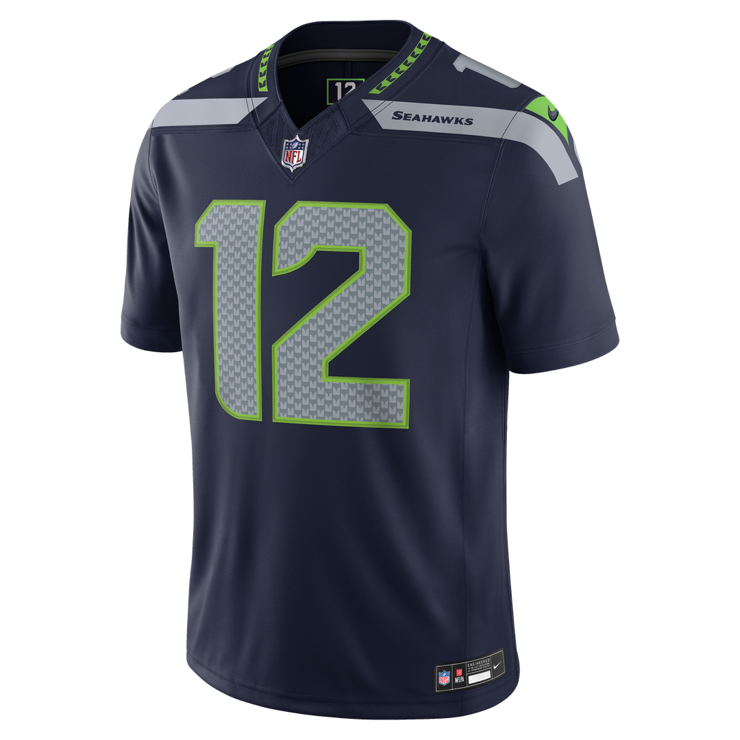 Seattle Seahawks 12s Royal Alternate Vapor F.U.S.E. Stitched Limited Jersey