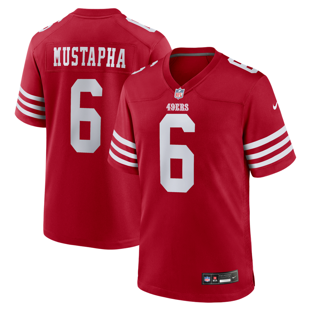 Malik Mustapha San Francisco 49ers Scarlet Game Jersey