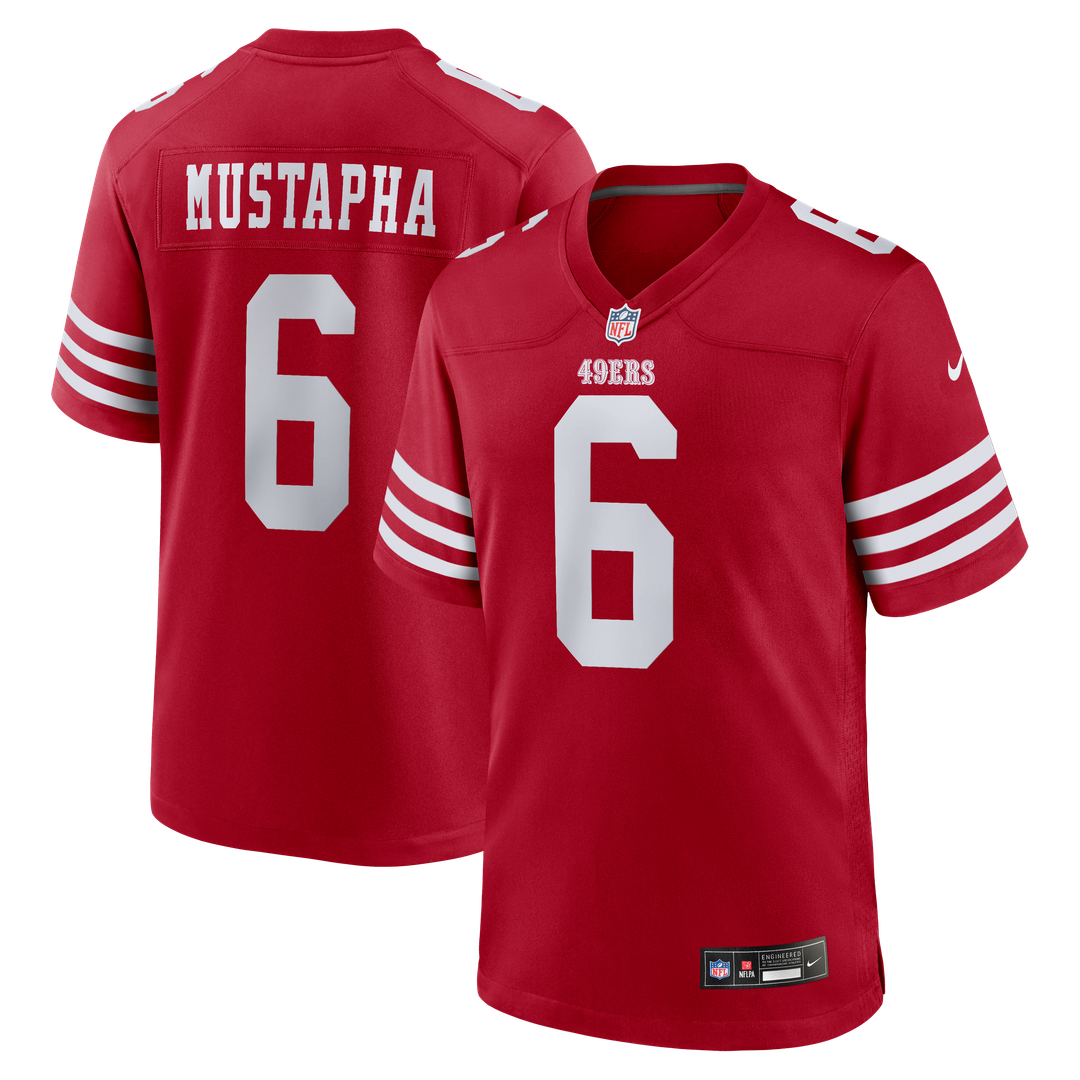 Malik Mustapha San Francisco 49ers Scarlet Game Jersey